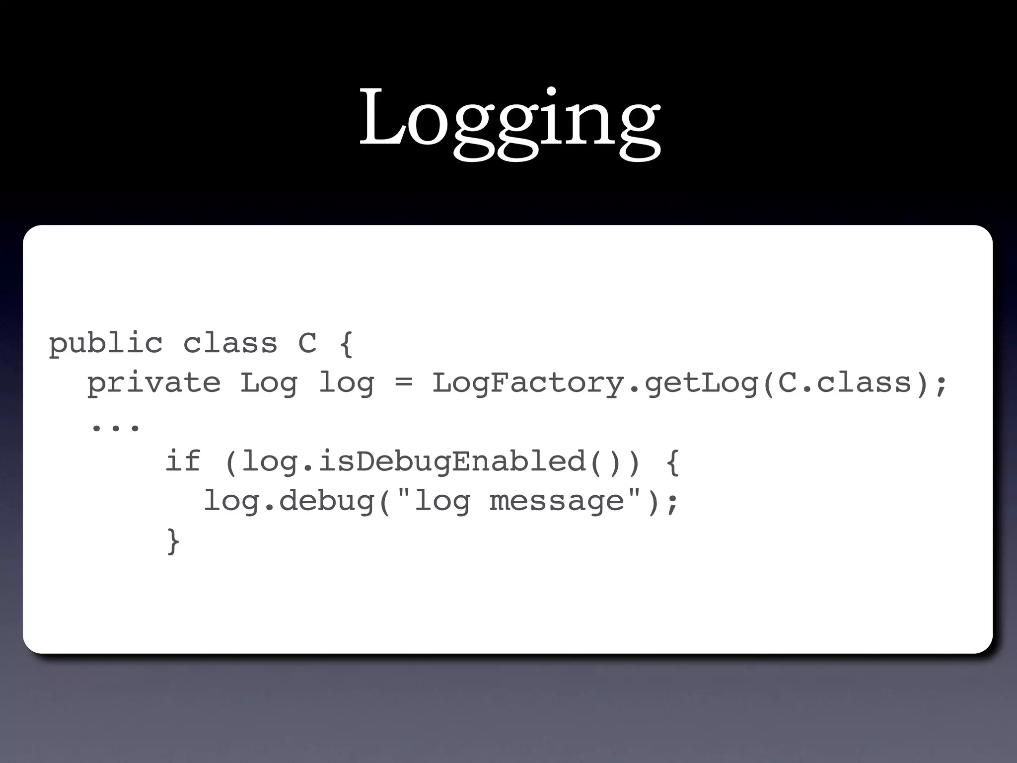 Apache Commons - Don\'t re-invent the wheel