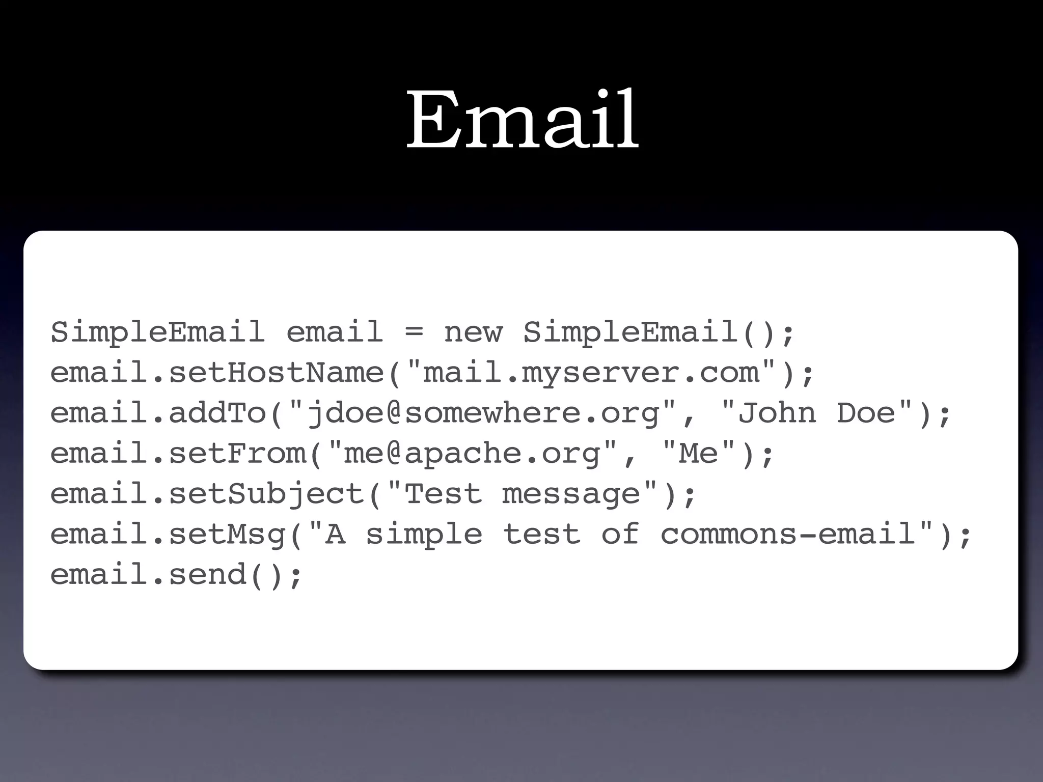 Apache Commons - Don\'t re-invent the wheel