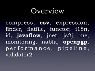 Apache Commons - Don\'t re-invent the wheel