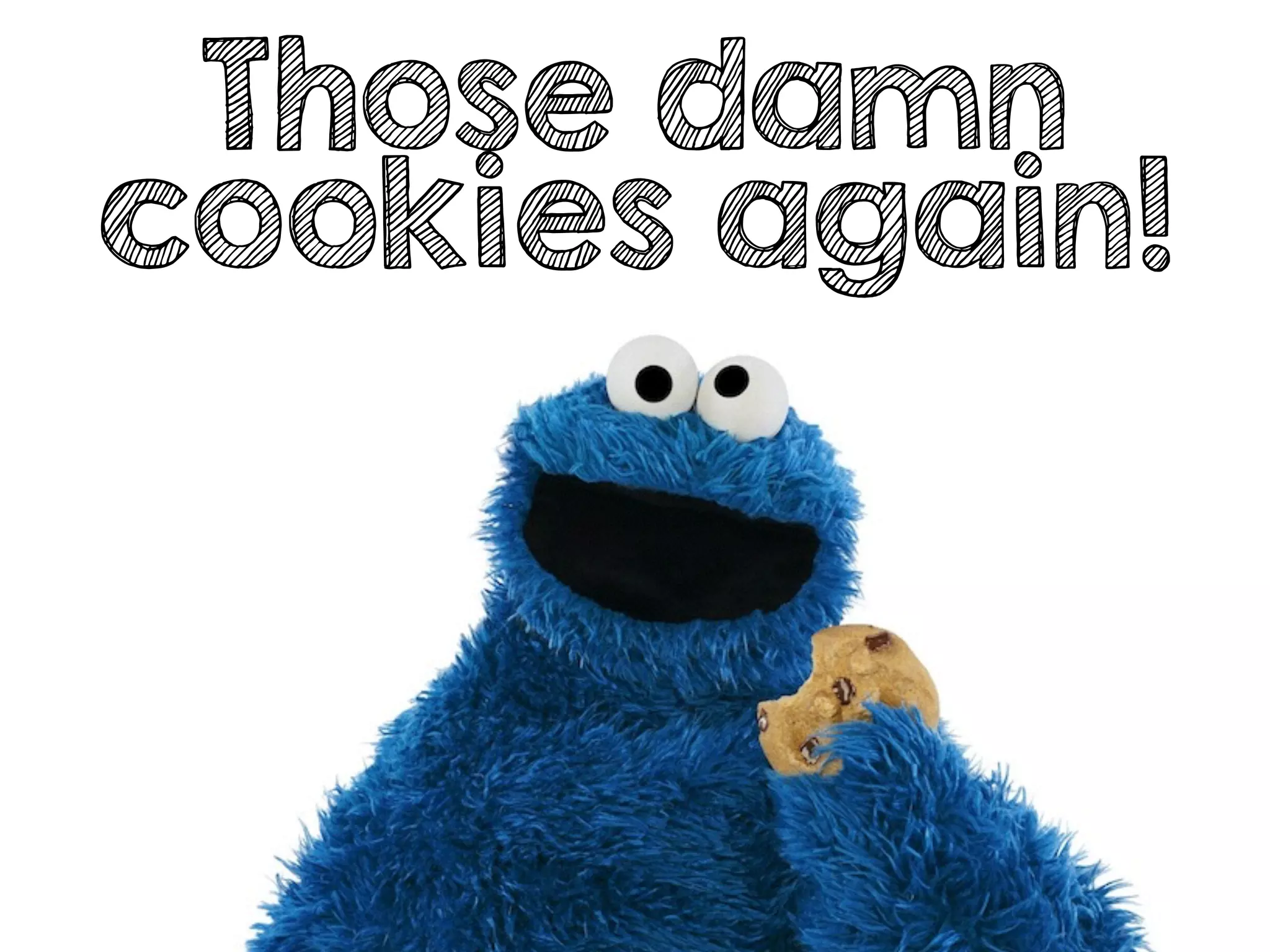 Those damn
cookies again!
 