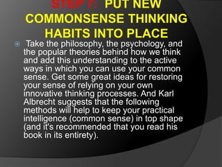 Common sense | PPTX