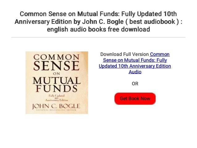 Common Sense On Mutual Funds PDF Free Download Common Sense On Mutual Funds PDF Free Download