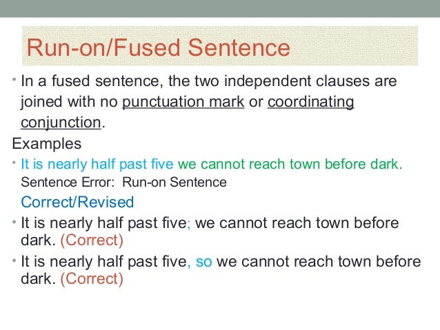 common sentence faults or errors and how to correct them fused sentence