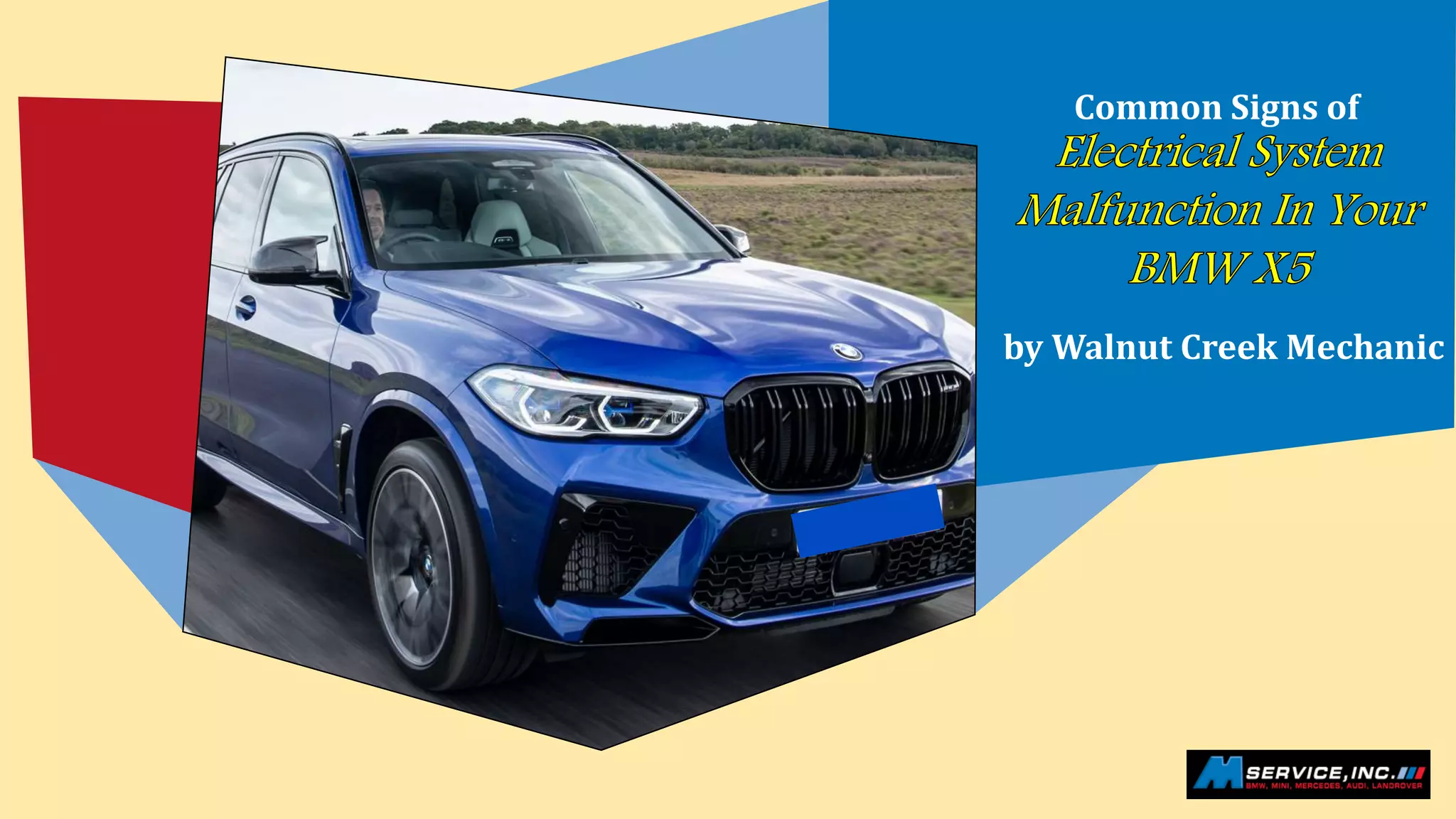 Common Signs of Electrical System Malfunction In Your BMW X5 by Walnut ...
