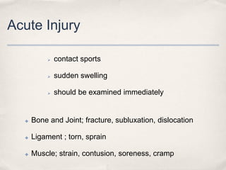 Common sports injuries.2560