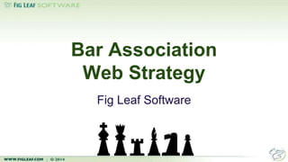 Bar Association 
Web Strategy 
Fig Leaf Software 
 