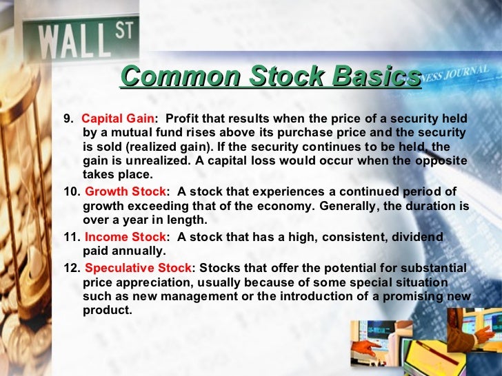 Common stock basics