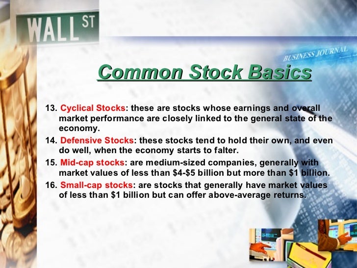 Common stock basics