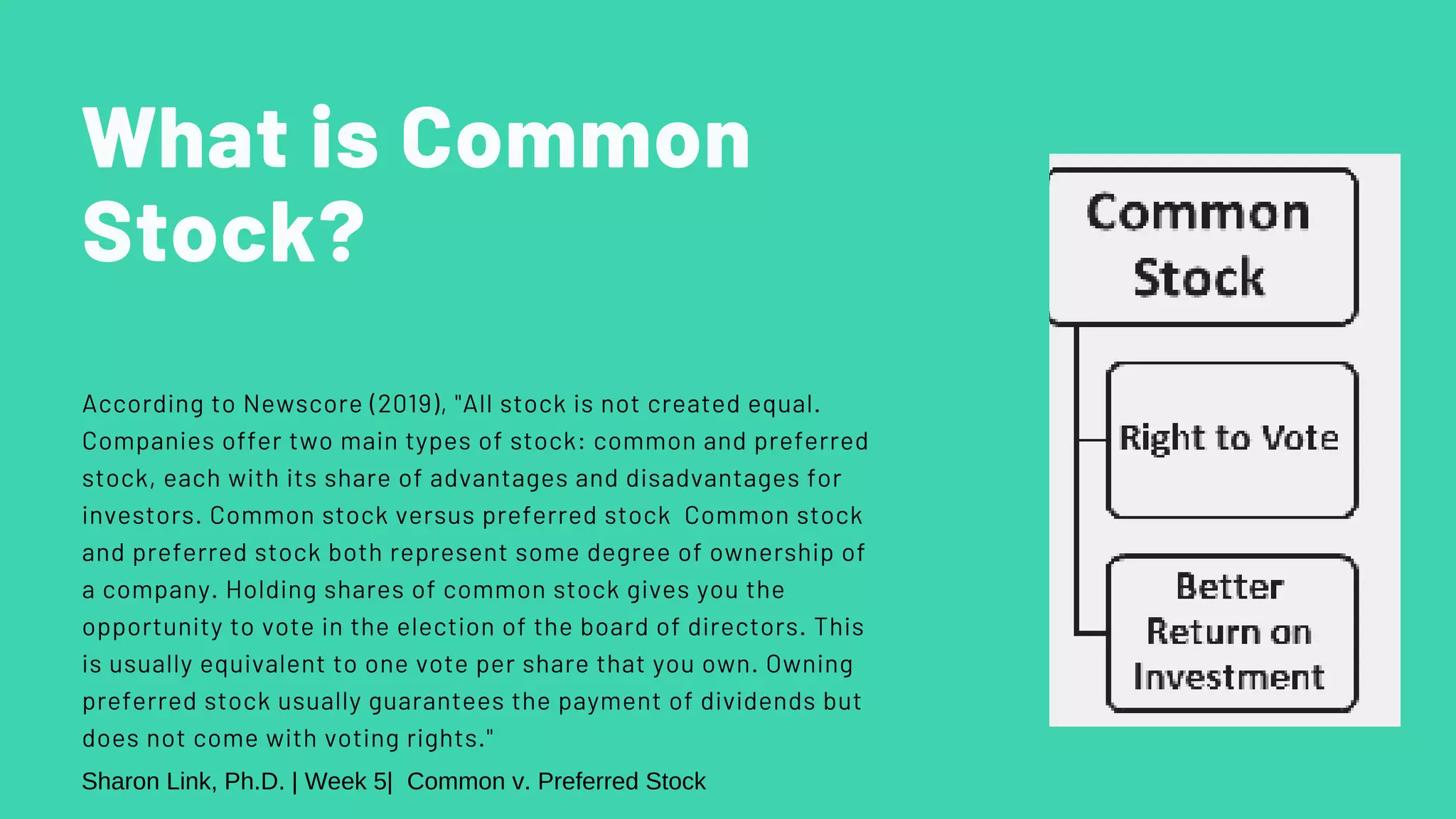 Common Stock v. Preferred Stock | PDF