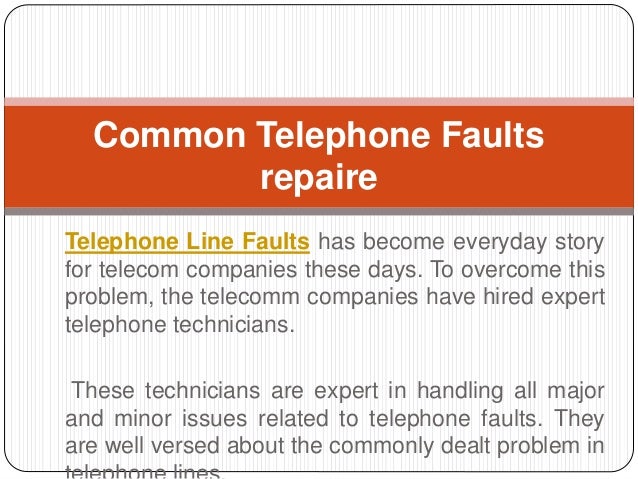 How Do I Report A Telephone Line Fault? – JWEZ