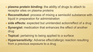 Common term in pharmacology | PPTX