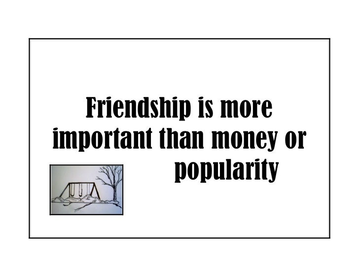 Which is more important friendship or love essay