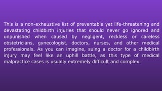 Common types of birth injuries | PPT