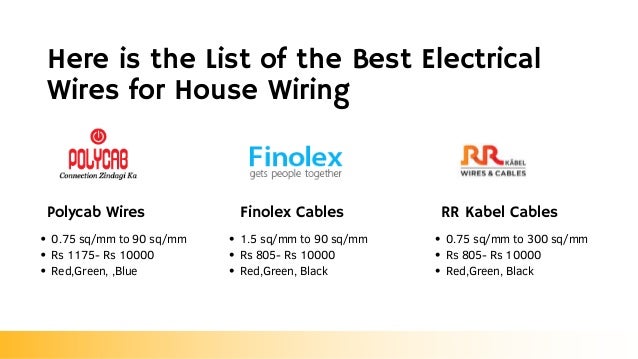 Common types of house wiring