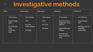 Rsv Testing Methods Common viral respiratory infections.pptx