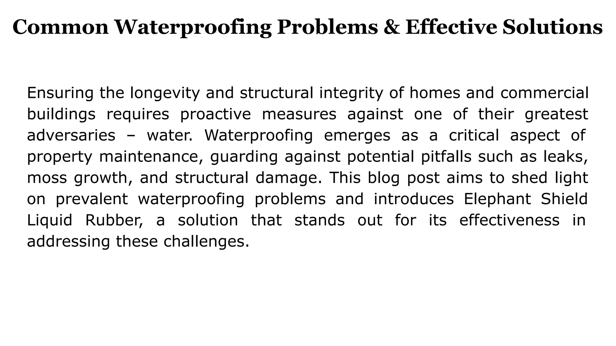 Common Waterproofing Problems & Effective Solutions.pdf