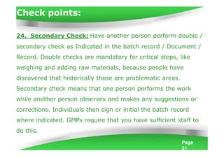 Gmp Correction Checkbox Common ways to avoid frequent gmp errors | PDF
