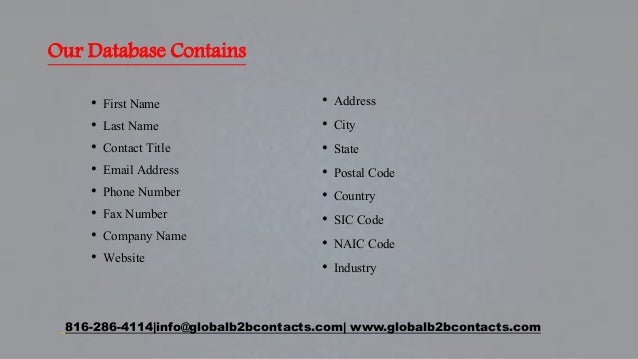 Commonwealth Bank Executives Marketing Database
