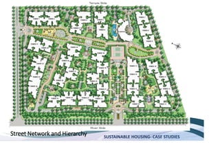 SUSTAINABLE HOUSING- CASE STUDIES
Street Network and Hierarchy
 
