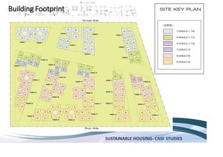 SUSTAINABLE HOUSING- CASE STUDIES
Building Footprint
 