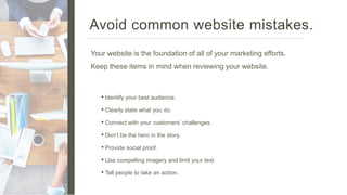7 Most Common Website Mistakes and How to Avoid Them | PPTX