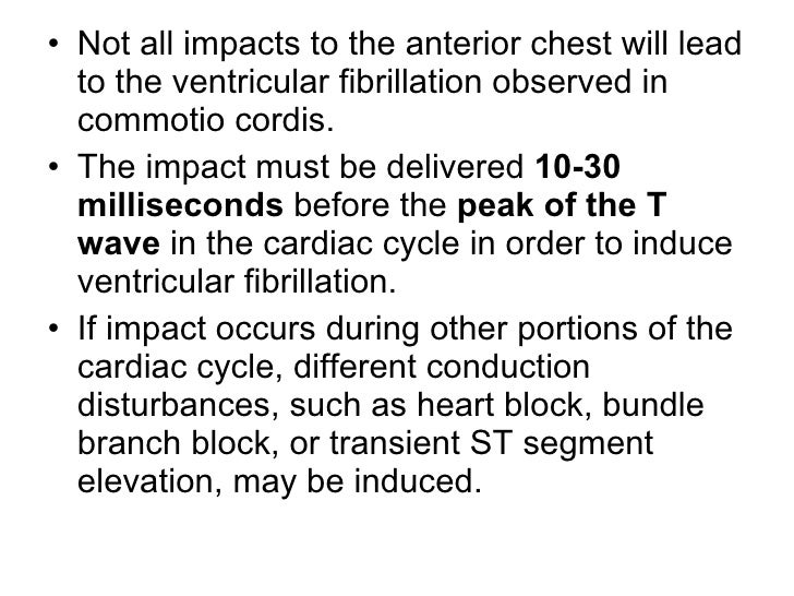 Commotio cordis