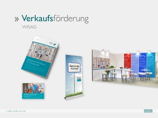 ›› Verkaufsförderung
                WISAG




                        WISAG Gewinnspiel
                         1. Preis: Komplettfensterreinigung Ihres Gemeindeamtes
                         2. Preis: Dampf-  Hochdruckreiniger
                         3. Preis: Industriesauger

                         Einfach Kontaktformular auf der Rückseite ausfüllen und am WISAG Gewinnspiel teilnehmen.



                WISAG_Gewinnspielkarte_A6.indd 1                                                                    04.09.12 17:21




› radix wirbt um sie
 