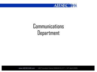 Communications Department 