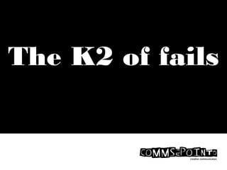 The K2 of fails
 