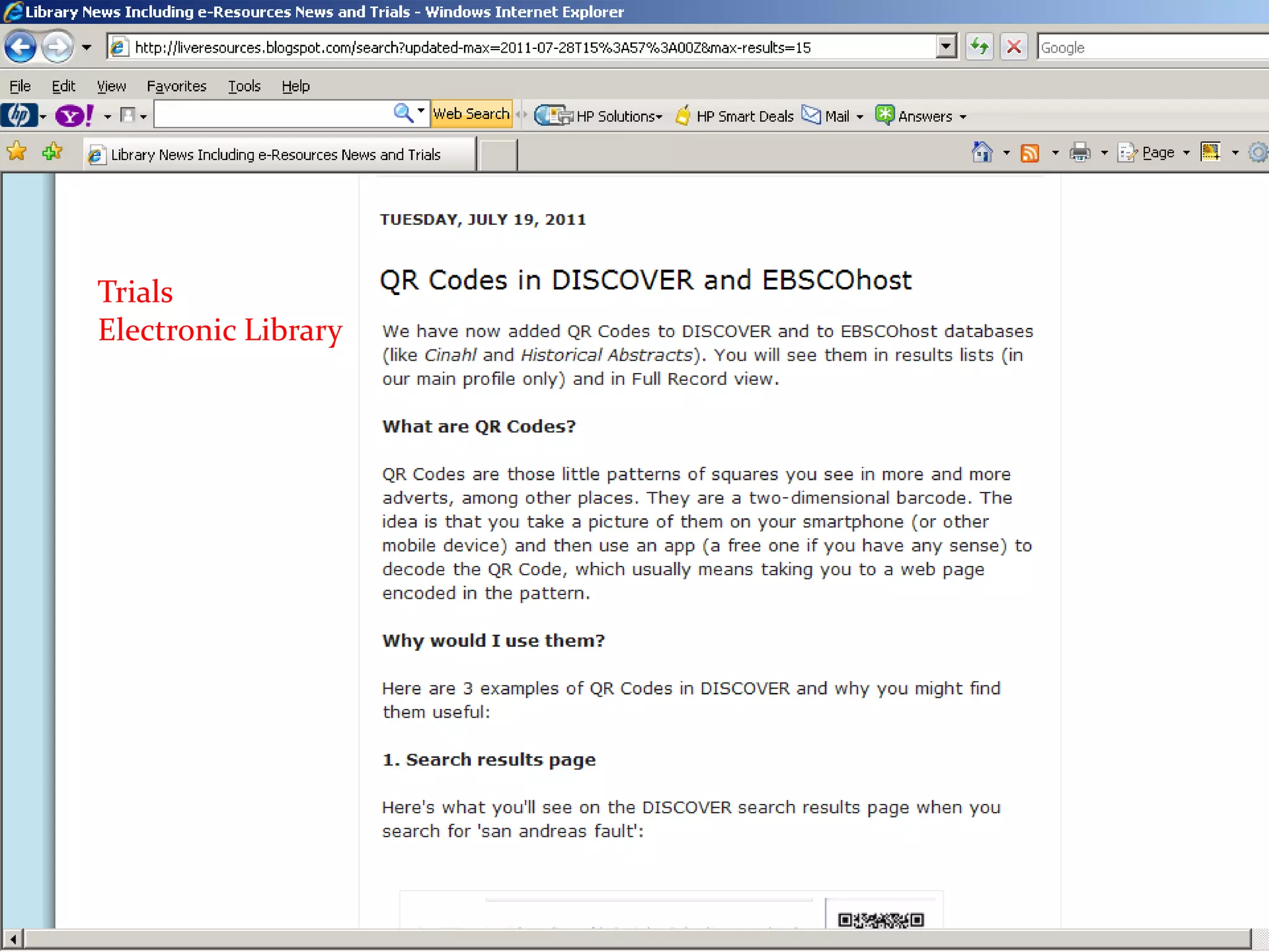 TrialsElectronic Library