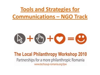 Tools and Strategies for Communications – NGO Track 