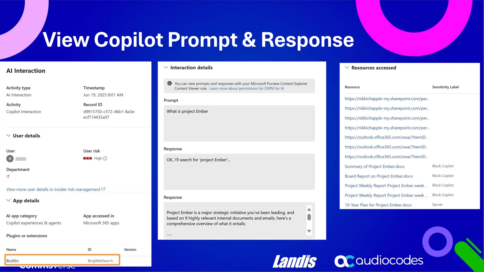 View Copilot Prompt & Response 