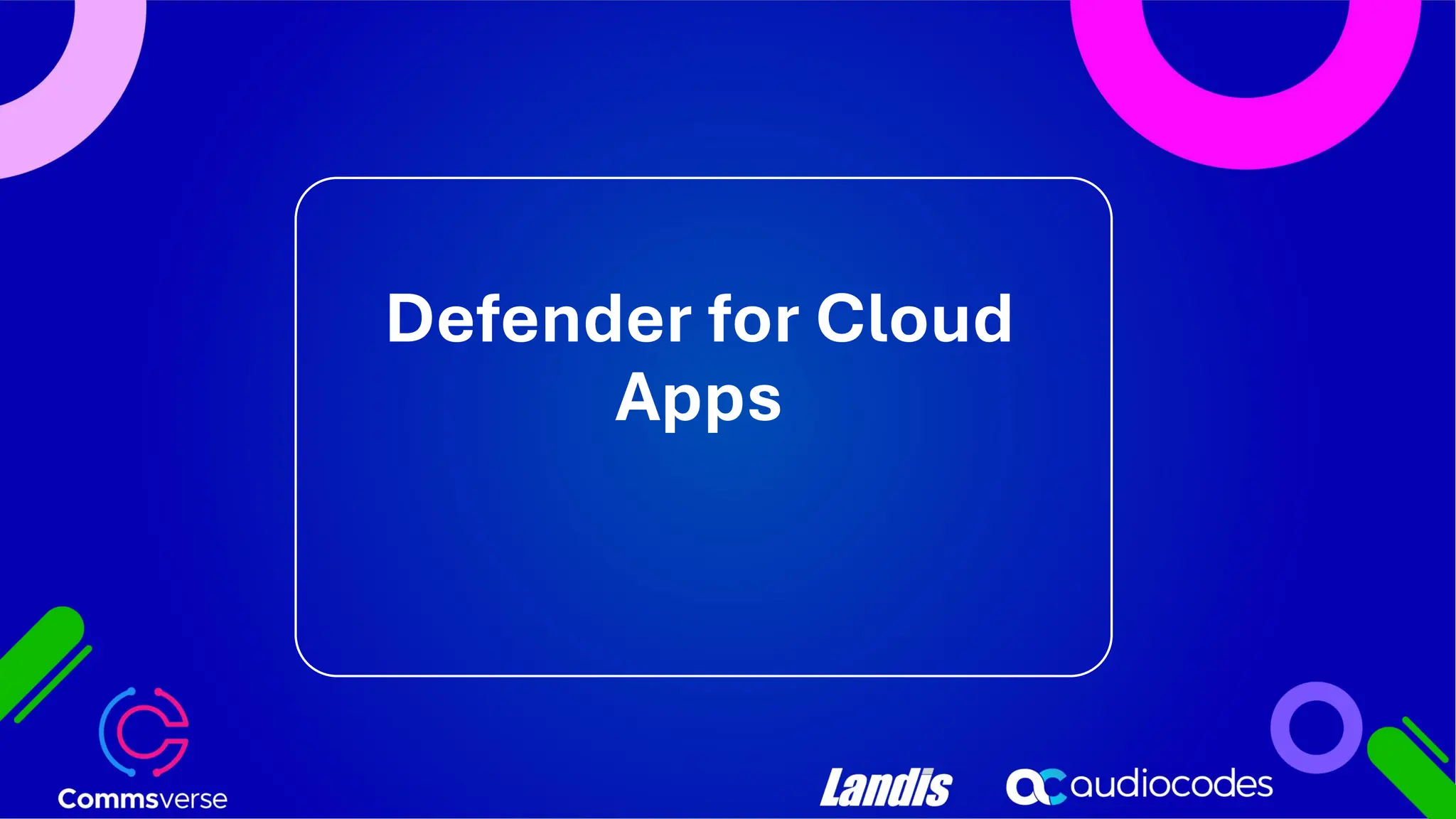 Defender for Cloud Apps 