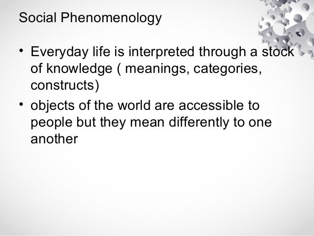 Communication Theories Phenomenology