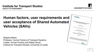 Photo inspiration: Gallery Detail: Human Factors User Requirements And User Acceptance Of Shared