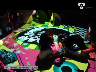 Comunicação Multissensorial:
Immersive Spaces
Os novos rumos das linguagens publicitárias




                                              Copyright © 2008 YDreams. All rights reserved.
FIAT, Brasil, São Paulo - 2006
 