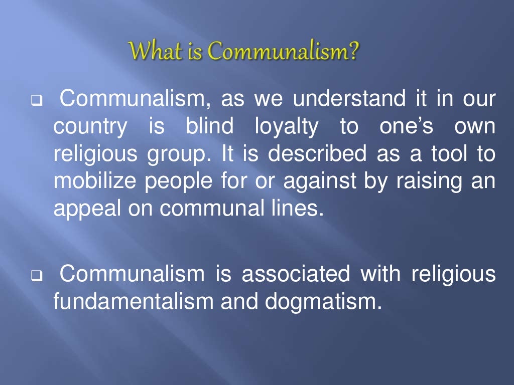 Communalism