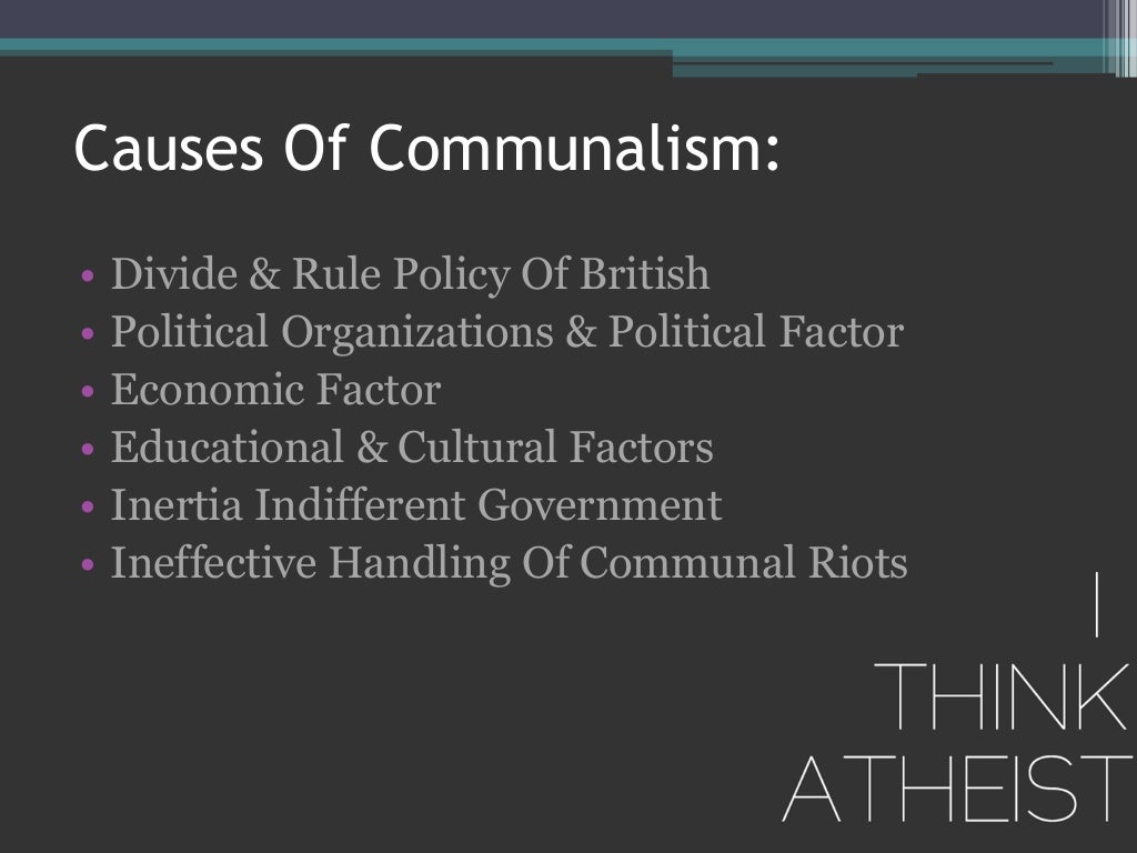 Communalism Final Ppt