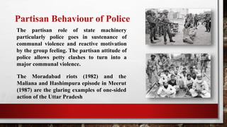 Communal Riots Cause Communal violence | PPTX
