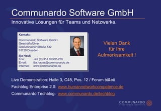 Communardo Wissensmanagement 2.0 CeBit