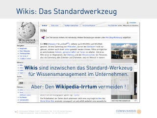 Communardo Software GmbH · Kleiststraße 10a · D-01129 Dresden/Germany
info@communardo.de · www.communardo.de · Tel. +49 (3...