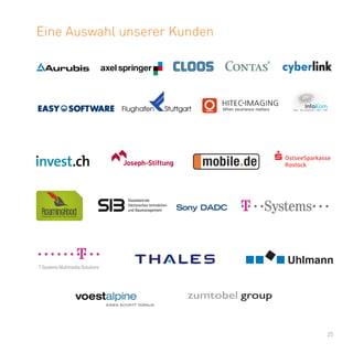 25
Eine Auswahl unserer Kunden
 