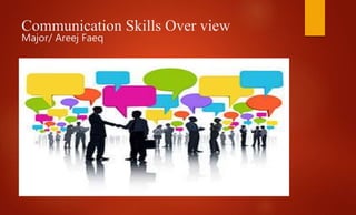 Communication Skills Over view
Major/ Areej Faeq
 