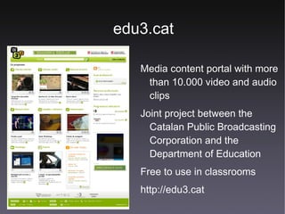 OER repositories in the XTEC (I) Open source authoring tools for teachers and associated repositories: JClic 