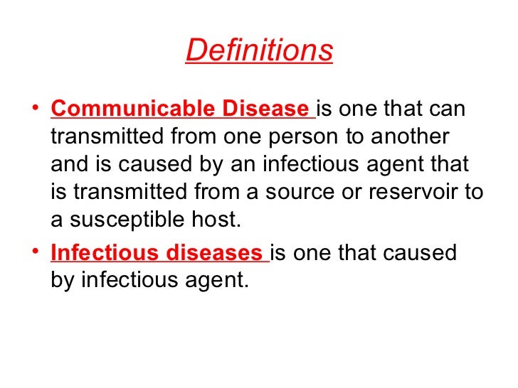 Communicable disease
