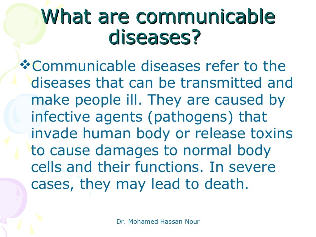 Communicable disease