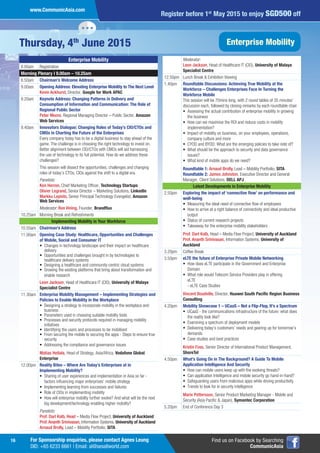 CommunicAsia2015 Summit Programme (Updated)