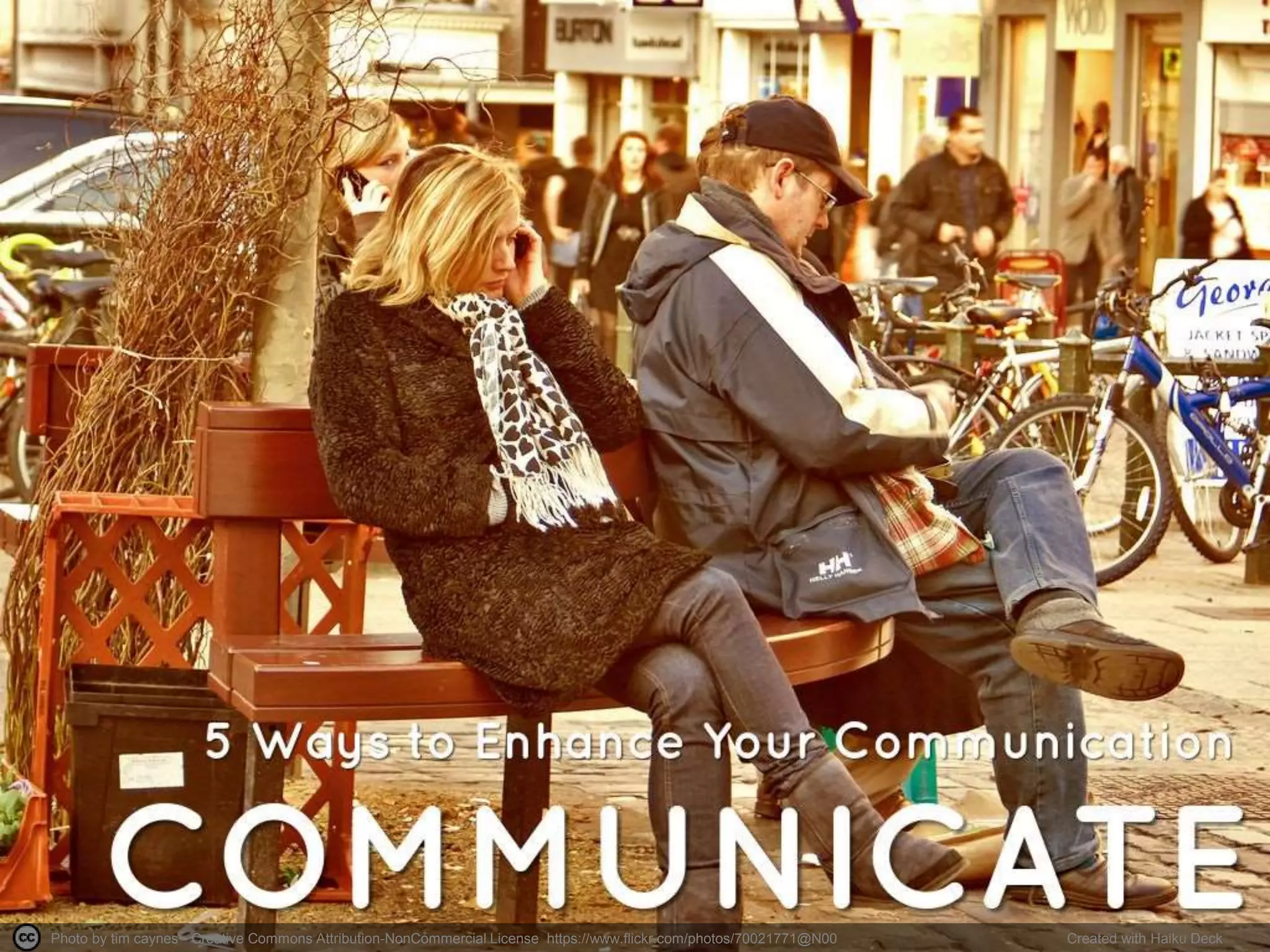 Photo by tim caynes - Creative Commons Attribution-NonCommercial License https://www.flickr.com/photos/70021771@N00 Created with Haiku Deck