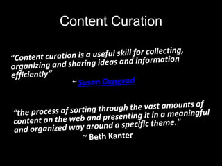 Content Curation
 