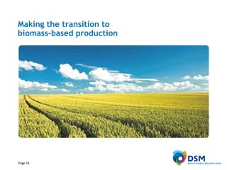 Making the transition to  biomass-based production 